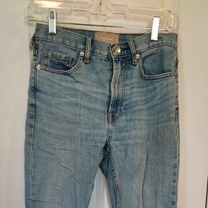 Everlane High Rise Kick Crop Jeans